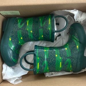 L.L. Bean Kids Green Rain Boots